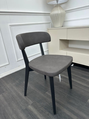 FV Siren Dark Grey Black Wooden Legs Dining Chair (Choose Quantity)0