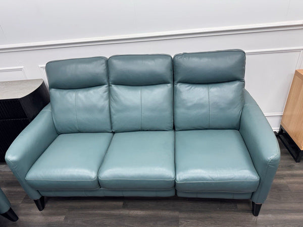 Furniture Village Petit Lake Green Power Recliner 3+3 Seater Sofa Set14