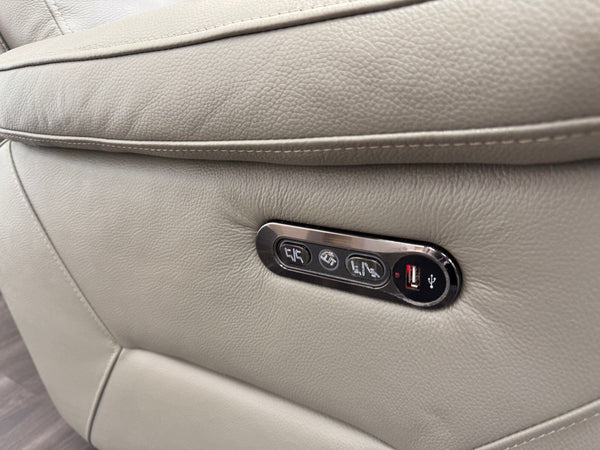 LAZYBOY Daytona POWER RECLINER ARMCHAIR WITH POWER HEADREST IN Grey Leather3