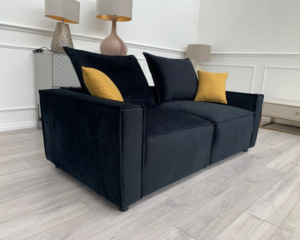 New Black 2 Seater Split cinema sofa style (Delivery Available)13