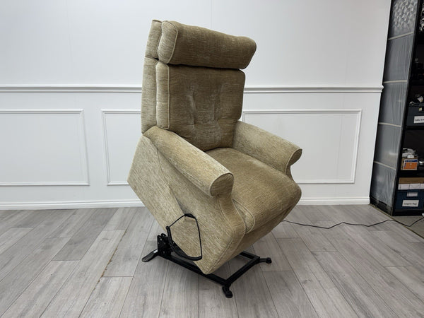 Parker Knoll Norton 150 Lift and Rise Recliner Armchair Sandy Beige Fabric3