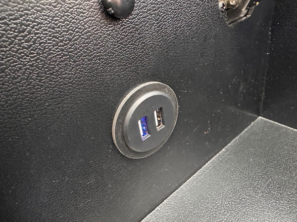 Sofology Radleigh Console Charcoal Velvet Cup Holders Storage9