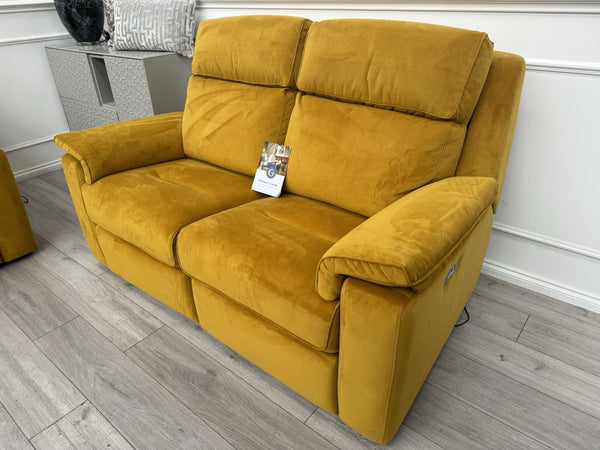 G Plan Thornbury/Harper 2+2 Seater Sofa Set Power Recliner Mustard RRP £759013