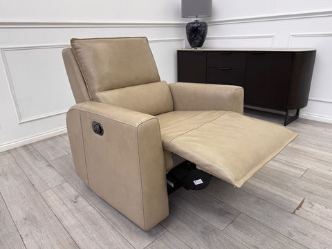 LA Z BOY Essence Manual Recliner Armchair Cream Leather0