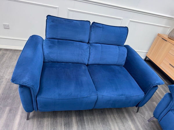FV Jude 2+2 Seater Sofa Set Power Recliners with Telescopic Headrests Navy Blue4