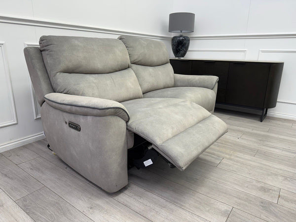 LAZYBOY DOUGLAS POWER RECLINER 3 SEATER SOFA IN GREY FABRIC0