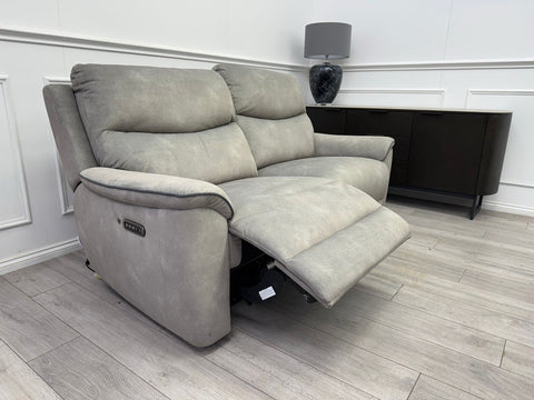 LAZYBOY DOUGLAS POWER RECLINER 3 SEATER SOFA IN GREY FABRIC0