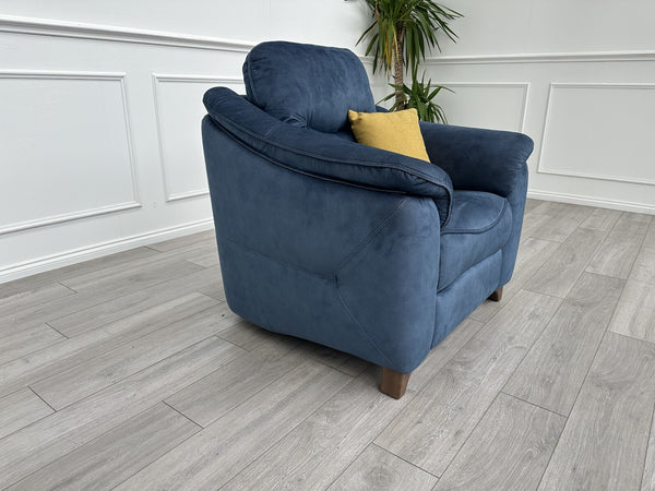 G Plan Jackson Standard Armchair Stingray Indigo Fabric RRP £1,5991