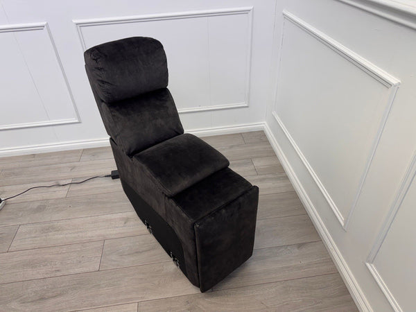 Sofology Radleigh Console Charcoal Velvet Cup Holders Storage13