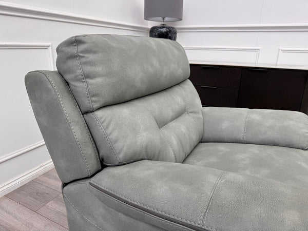 DFS Foster Manual Recliner Armchair Grey Velvet2