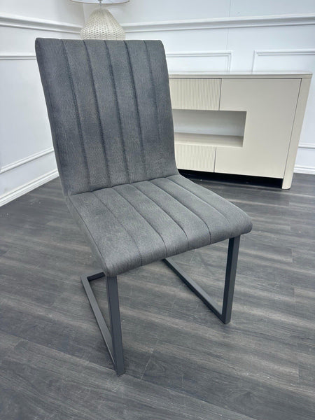 Furniture Village Moon grey suede dining chair (Pre-sale)0