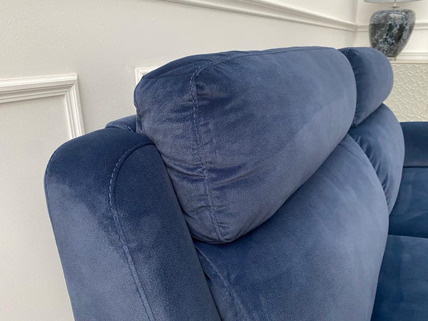 Furniture Village Starlight 3+2 Seater Sofa Set Power Seat + Headrest Navy10