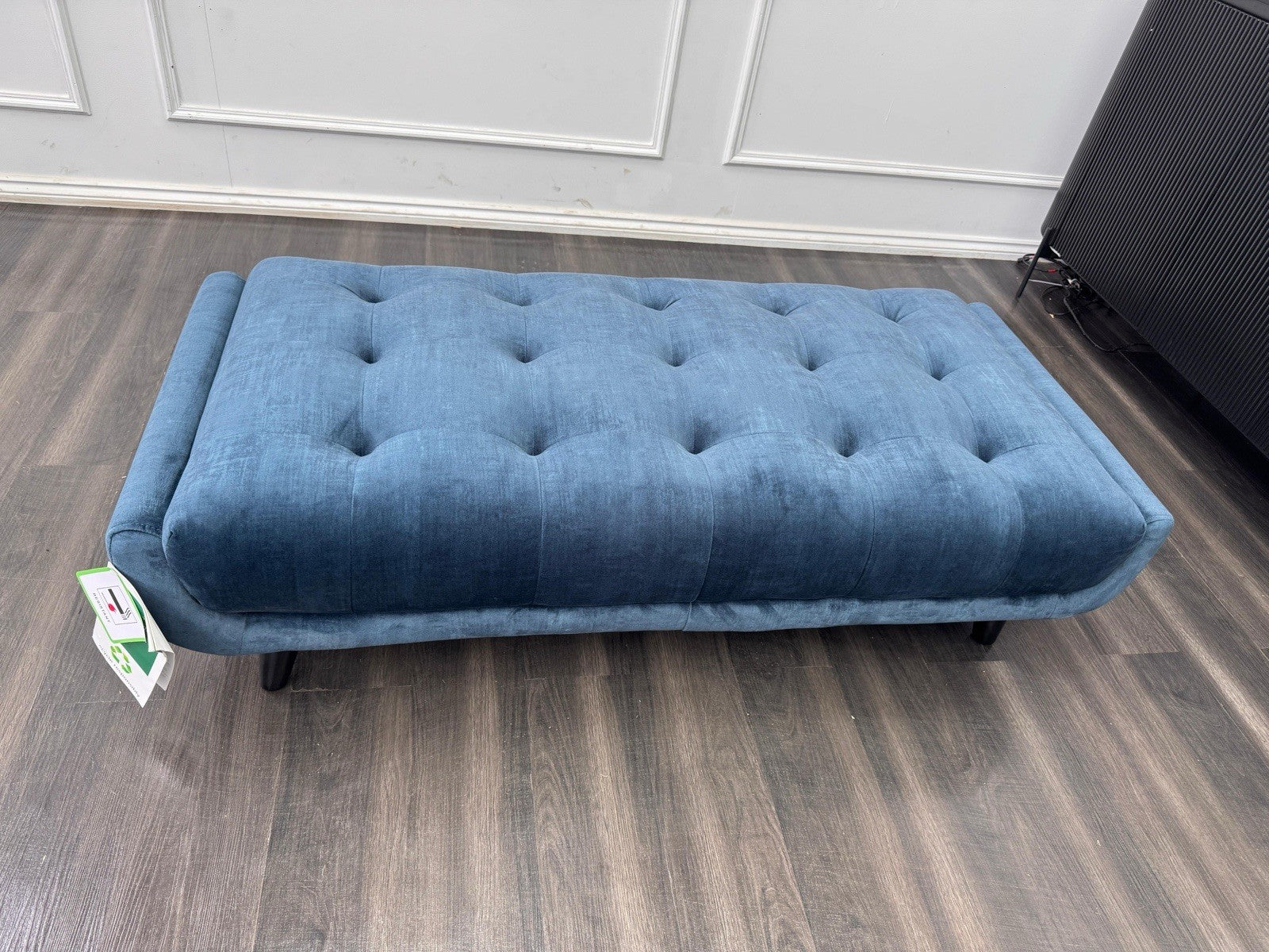 Furniture Village Rene Heritage Airforce Fabric Large Footstool0