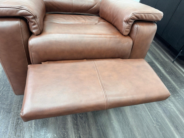 G Plan Thornbury Brown/Chestnut Leather Power Recliner Armchair16