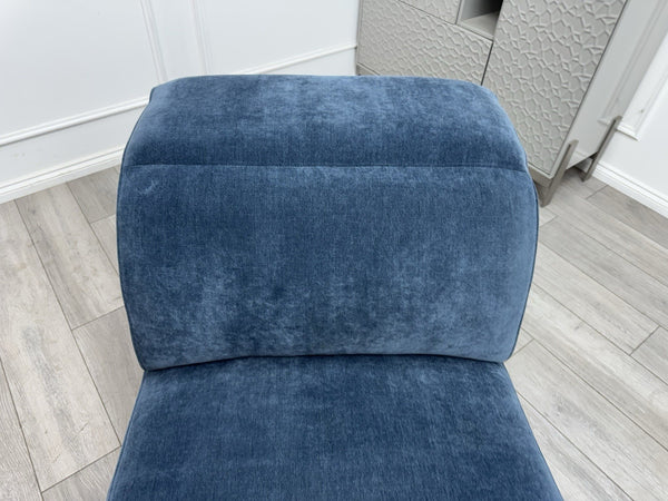 Sofology Plaza Middle Section Power Recliner & Headrest Chenille Denim Blue19