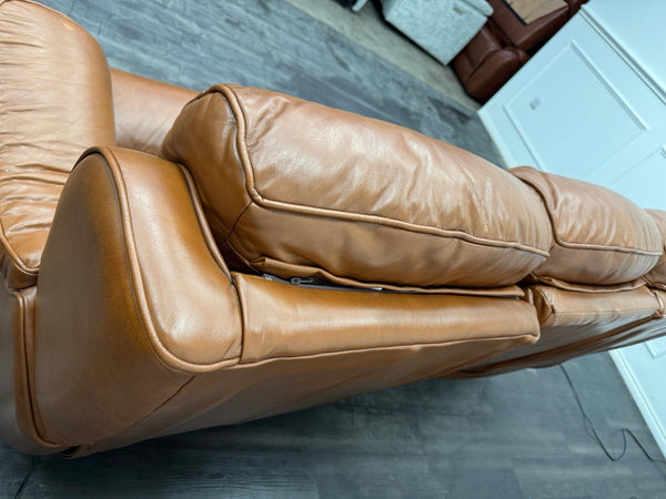 Parker Knoll Boston Brown Leather Power Recliner 3 Seater Sofa22