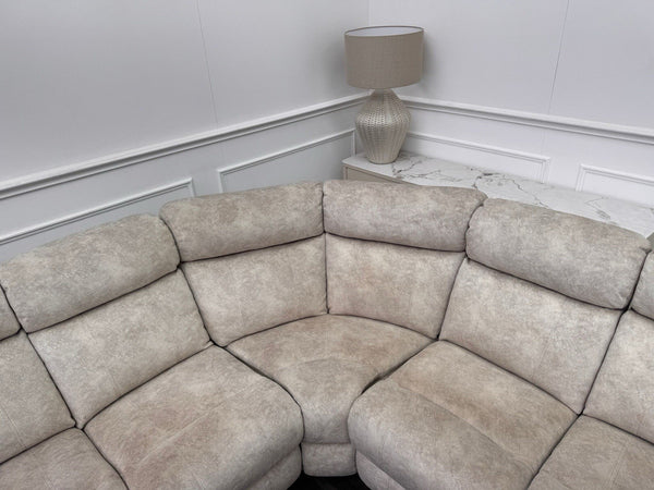 Furniture Village Moreno Power Reclining Corner Sofa In Cream Lux Velvet9