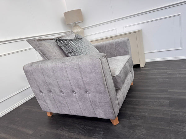 DFS Cherished Armchair Grey Fabric (Fast Delivery)1