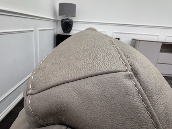 Furniture Village TOUCH 3 Seater Power Recliner Sofa Taupe Leather15