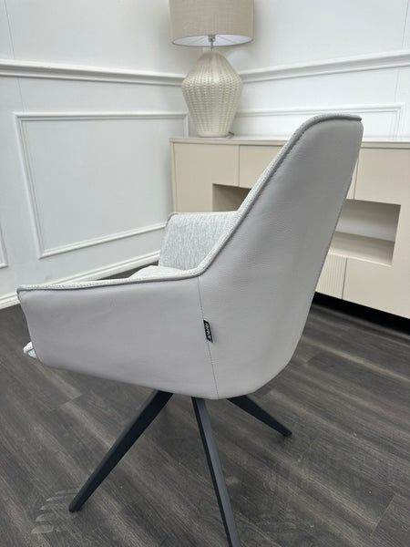 Furniture Village Jose Swivel Dining Chair Stone Grey (Pre-sale, Read Desc)18