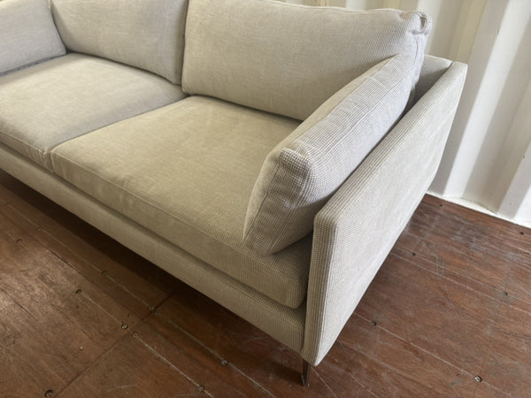 Duresta Soho Grand 3 Seater Sofa in Grey Fabric 3