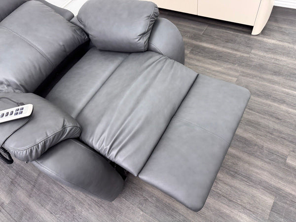 G Plan Kingsbury Cambridge Petrol Blue Power Rise And Recliner Armchair Headrest13