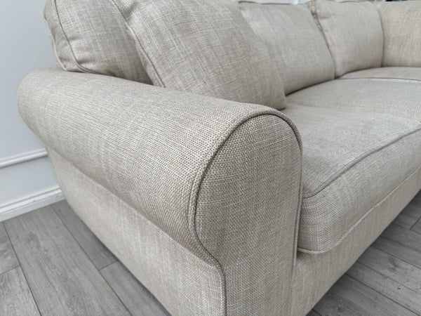 Sofology Nimbus Large Corner Sofa Beige Woven Fabric6