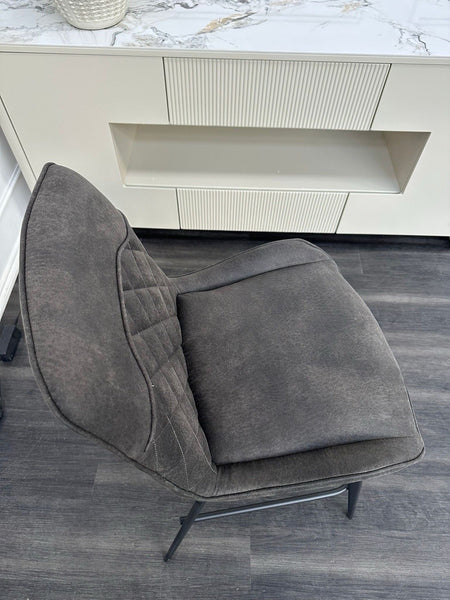 Furniture Village Warrior Dining Barstool Grey Faux Leather (Pre-sale)5