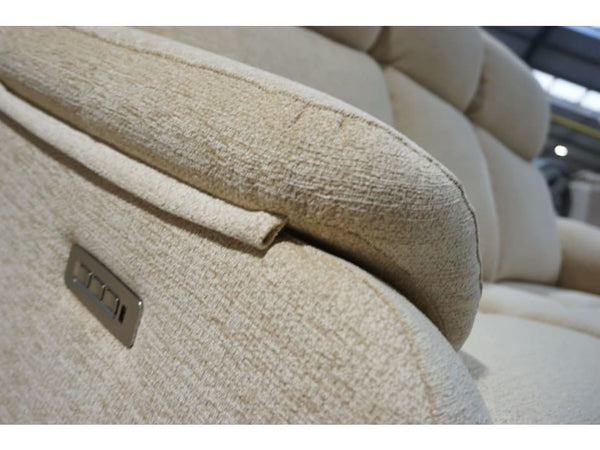 G Plan Kingsbury boucle oyster fabric electric reclining 3 seater sofa2