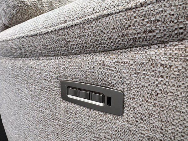 Parker Knoll Hudson 23 Beige Fabric Armchair Power Recliner & Headrest & Lumbar14