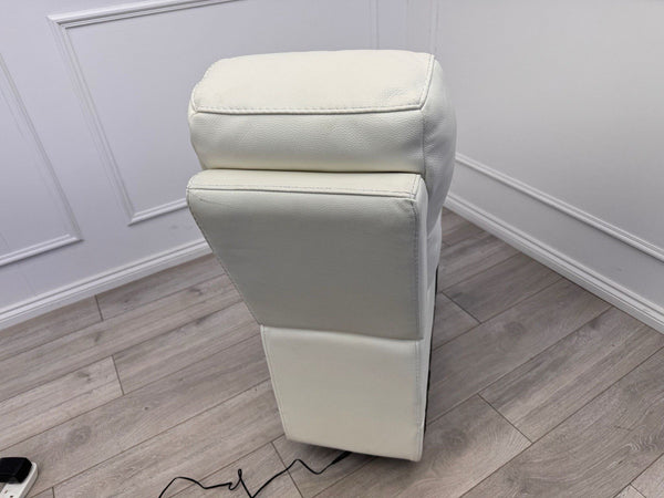 Sofology Radleigh Console White Leather Cup Holders Storage10