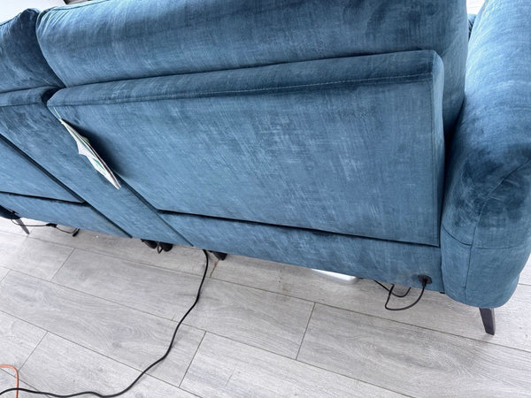 Sofology Renato 2.5 Seater Sofa + Centre Console Navy Blue Velvet Fabric15