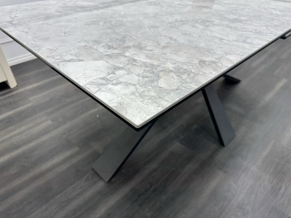 Furniture Village Crete Large Extending Dining Table marble-effect ceramic top8