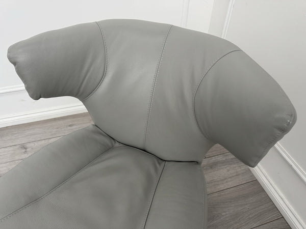 Fabbrica Accent Chair Grey Genuine Leather5