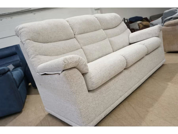 G Plan Malvern nebular blush mix fabric standard 3 seater sofa3