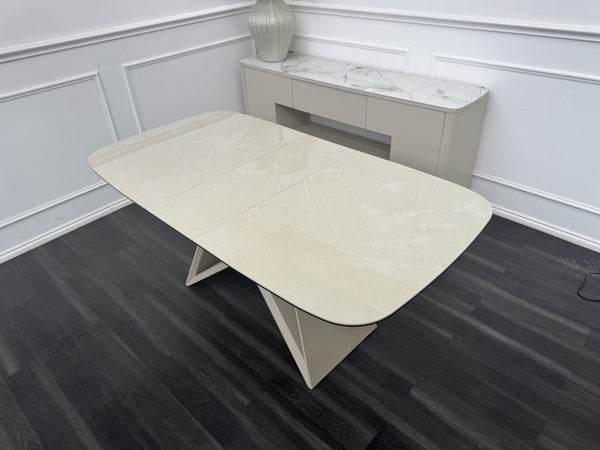 Furniture Village Mirage Small Extending Dining Table marble-effect ceramic top13