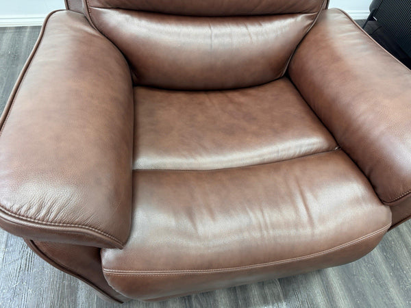 LAZY BOY Anderson Power Recliner Armchair In Brown Leather11