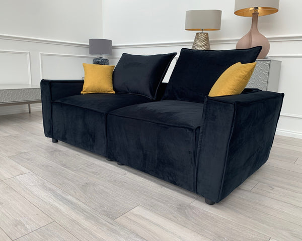 New Black 2 Seater Split cinema sofa style (Delivery Available)18