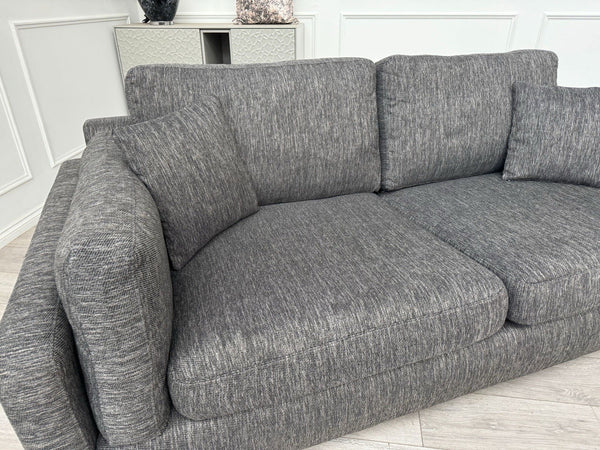 DFS Grey Fabric 3 Seater Sofa11