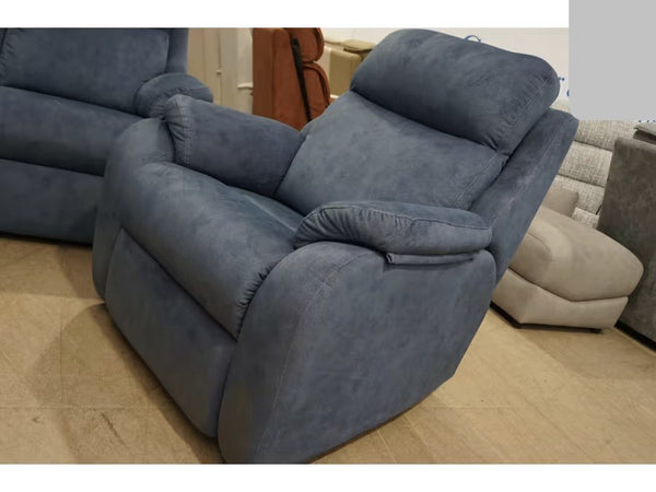 G Plan Kingsbury stingray indigo power recliner 2 seater + 2x armchair sofa set1