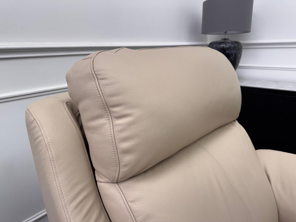 G Plan Kingsbury Beige / Taupe Leather Power Recliner Pair Of Armchairs13