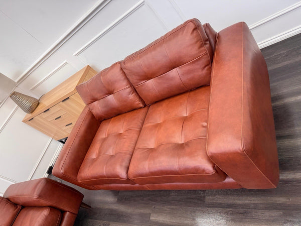 Barker And Stonehouse Houghton 2+2 Seater Sofas Brown Leather10