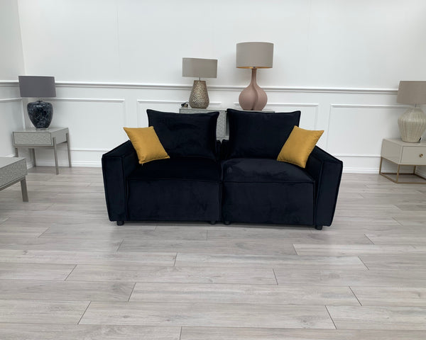 New Black 2 Seater Split cinema sofa style (Delivery Available)21