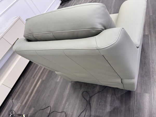 G Plan Thornbury Olive Leather Power Recliner Armchair5