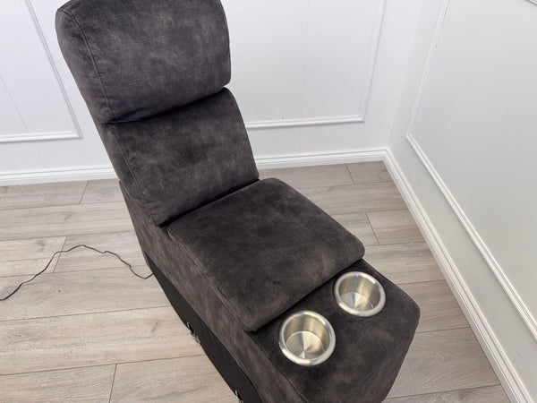 Sofology Radleigh Console Charcoal Velvet Cup Holders Storage4