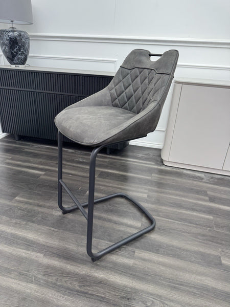 Furniture Village Warrior grey cantilever dining barstool (Pre-sale)3