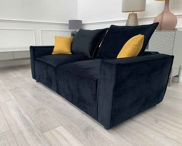 New Black 2 Seater Split cinema sofa style (Delivery Available)5