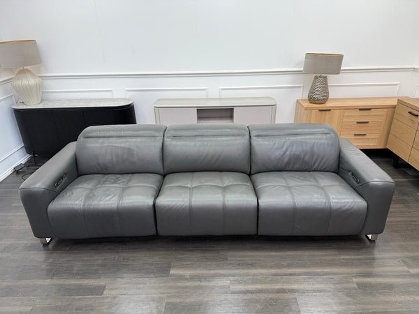 Sofology Marvella Power Recliner Large 4 Seater Sofa Charcoal Leather4