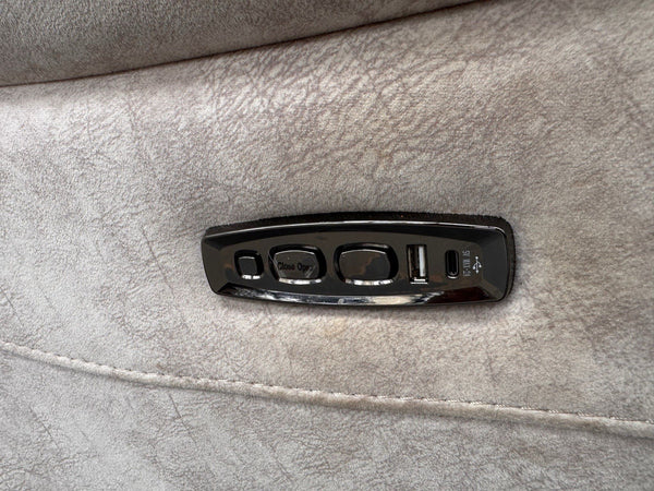 Furniture Village Moreno Power Reclining Corner Sofa In Cream Lux Velvet3