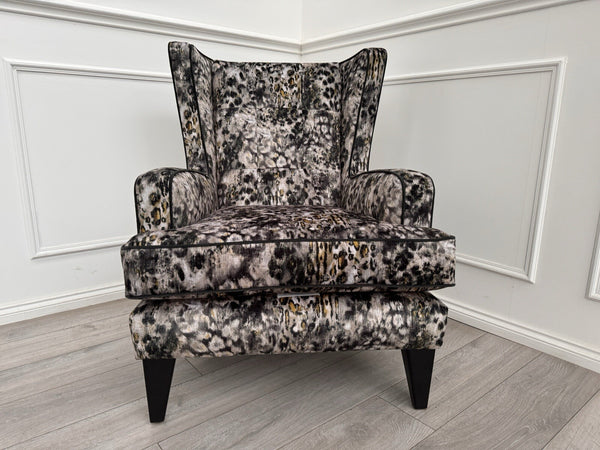 Parker Knoll Modern Classics Wing Chair Inca Smoke Fabric RRP £15951